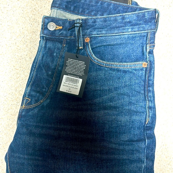 Buck Mason M001 Medium Wash Maverick Slim Jean 32X34 - Picture 1 of 5